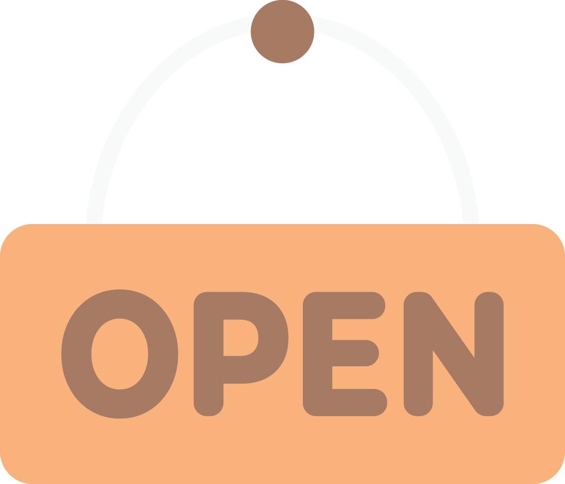 open store  sign store information vector
