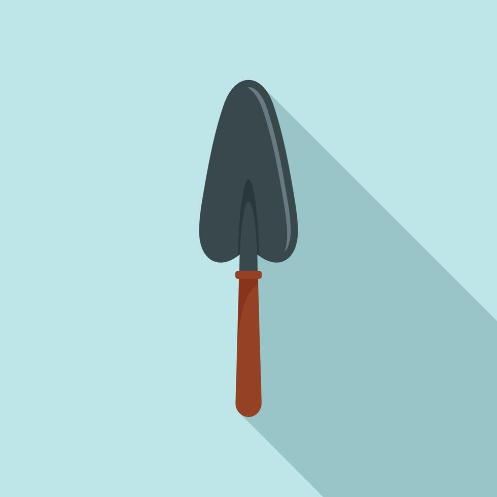 Hand shovel icon, flat style vector