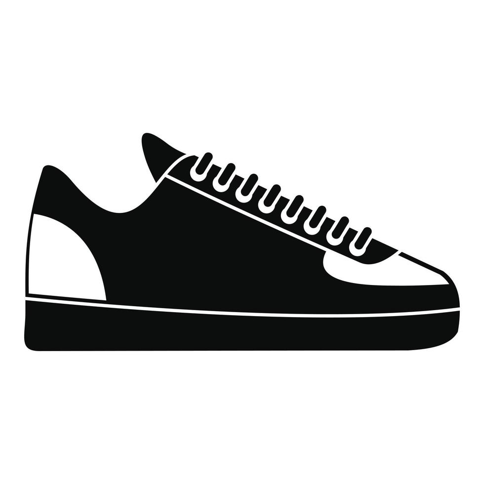 Rap sneakers icon, simple style vector