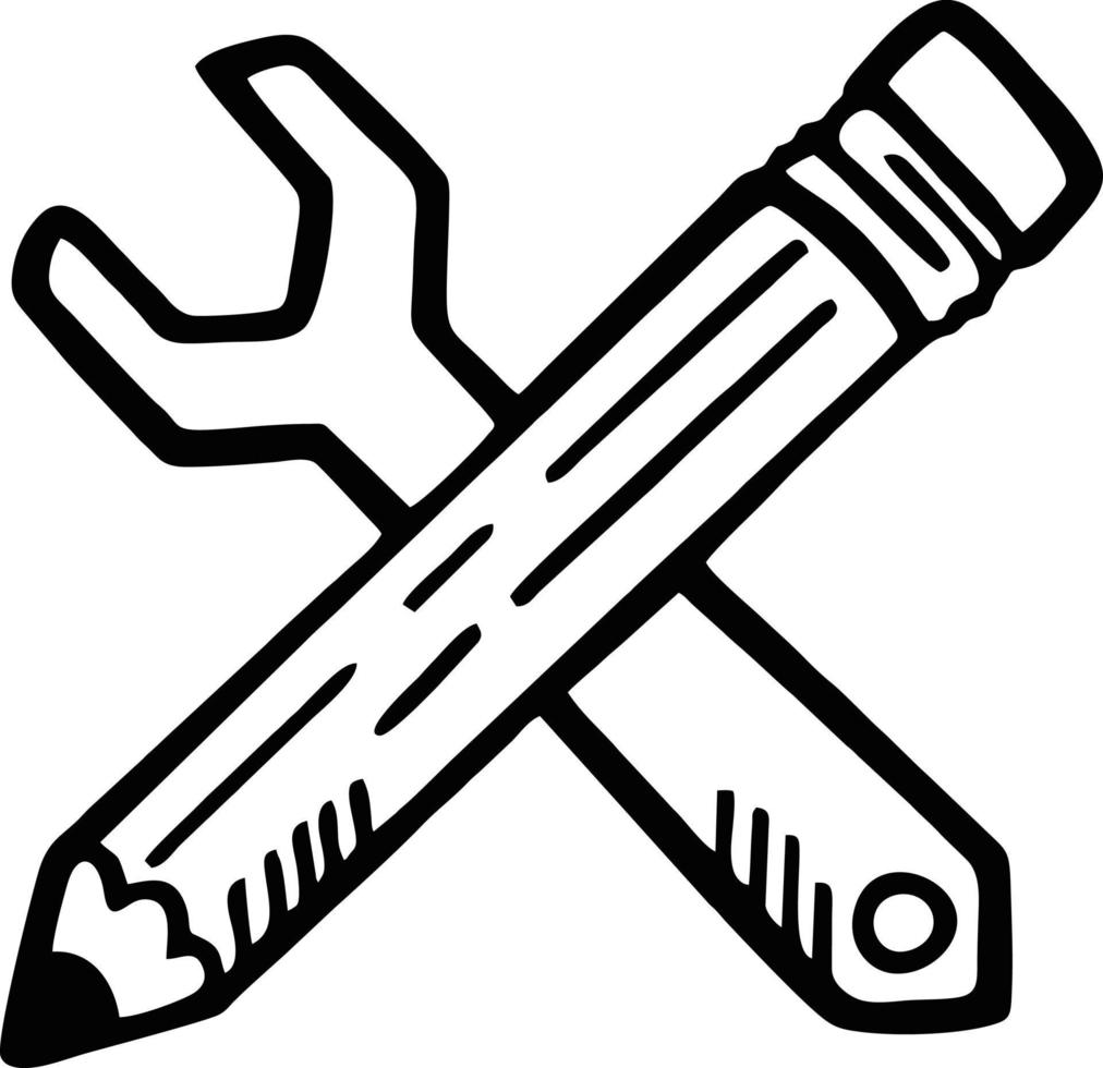 pencil icon in black vector image, illustration of pencil in black on white background, a pen design on a white background