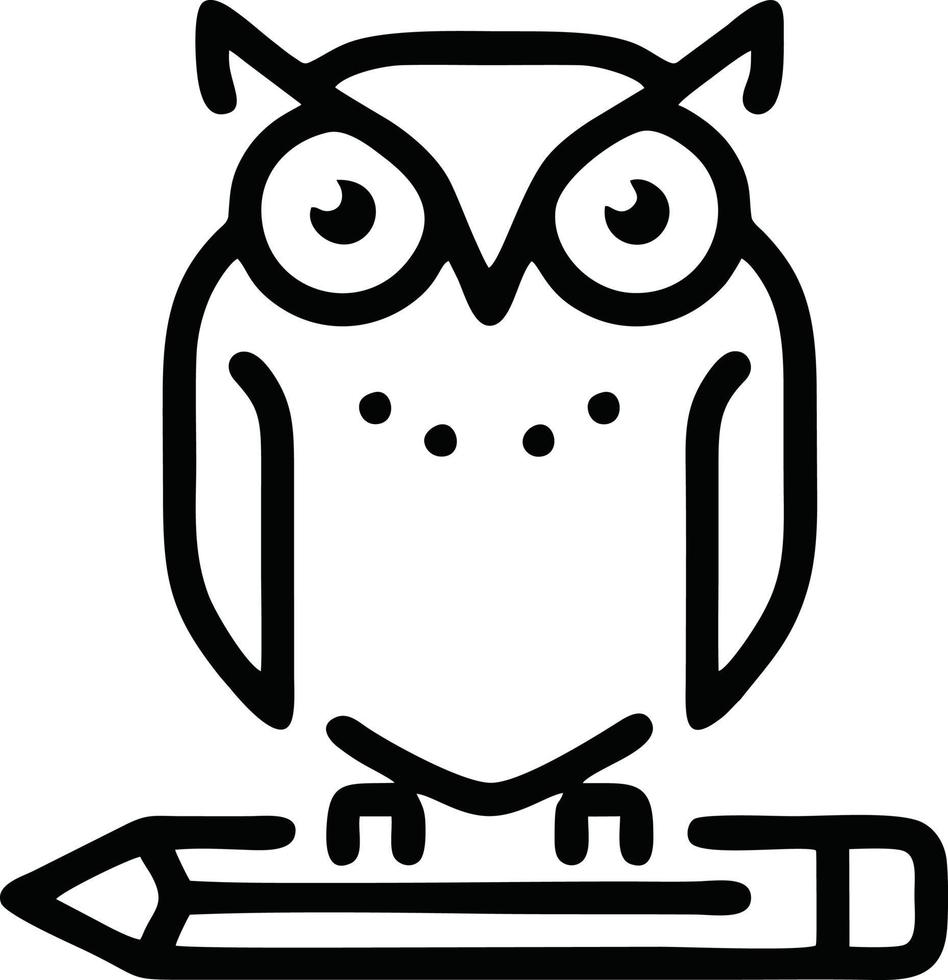 pencil icon in black vector image, illustration of pencil in black on white background, a pen design on a white background