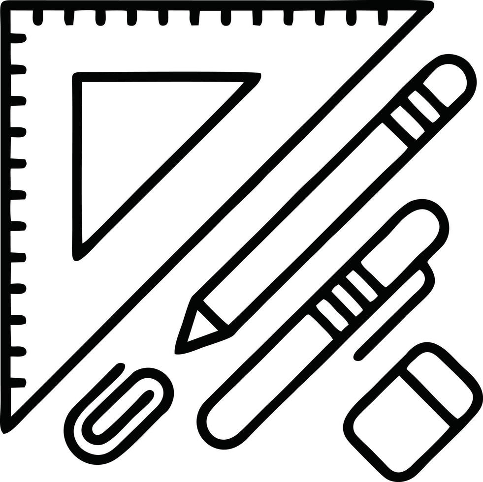 pencil icon in black vector image, illustration of pencil in black on white background, a pen design on a white background