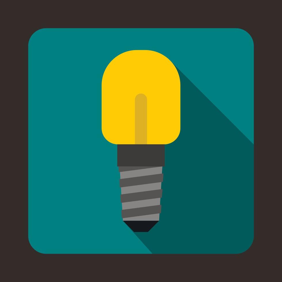 Light bulb icon in flat style vector