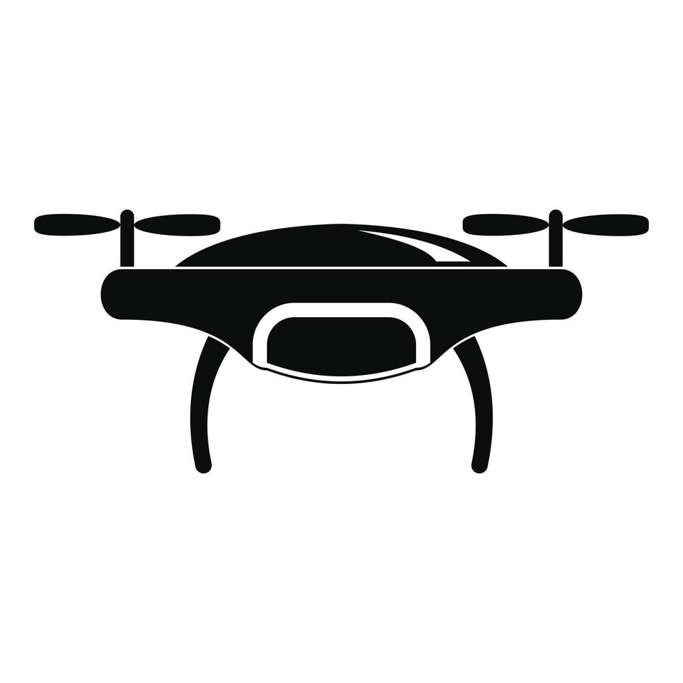 Drone icon, simple style vector