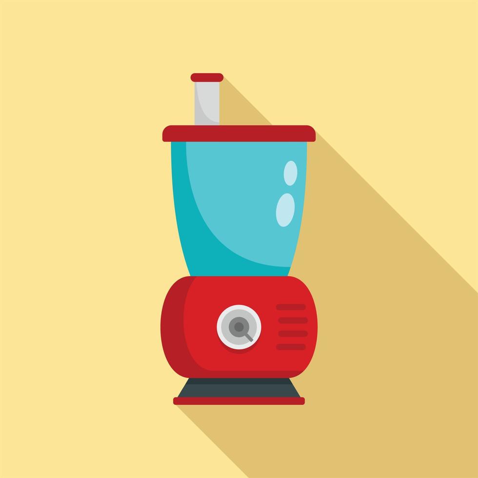 Small food mixer icon, flat style vector