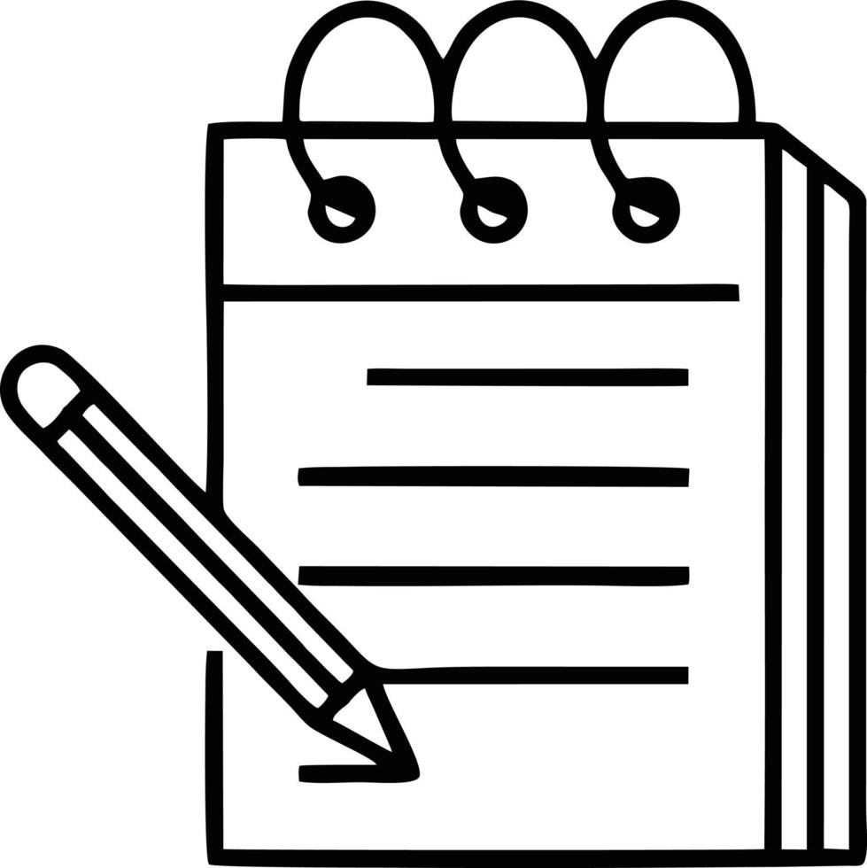 pencil icon in black vector image, illustration of pencil in black on white background, a pen design on a white background