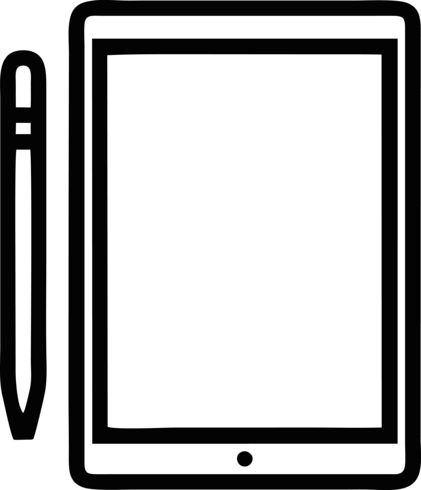 icono de lápiz en imagen vectorial negra, ilustración de lápiz en negro sobre fondo blanco, un diseño de pluma sobre fondo blanco vector
