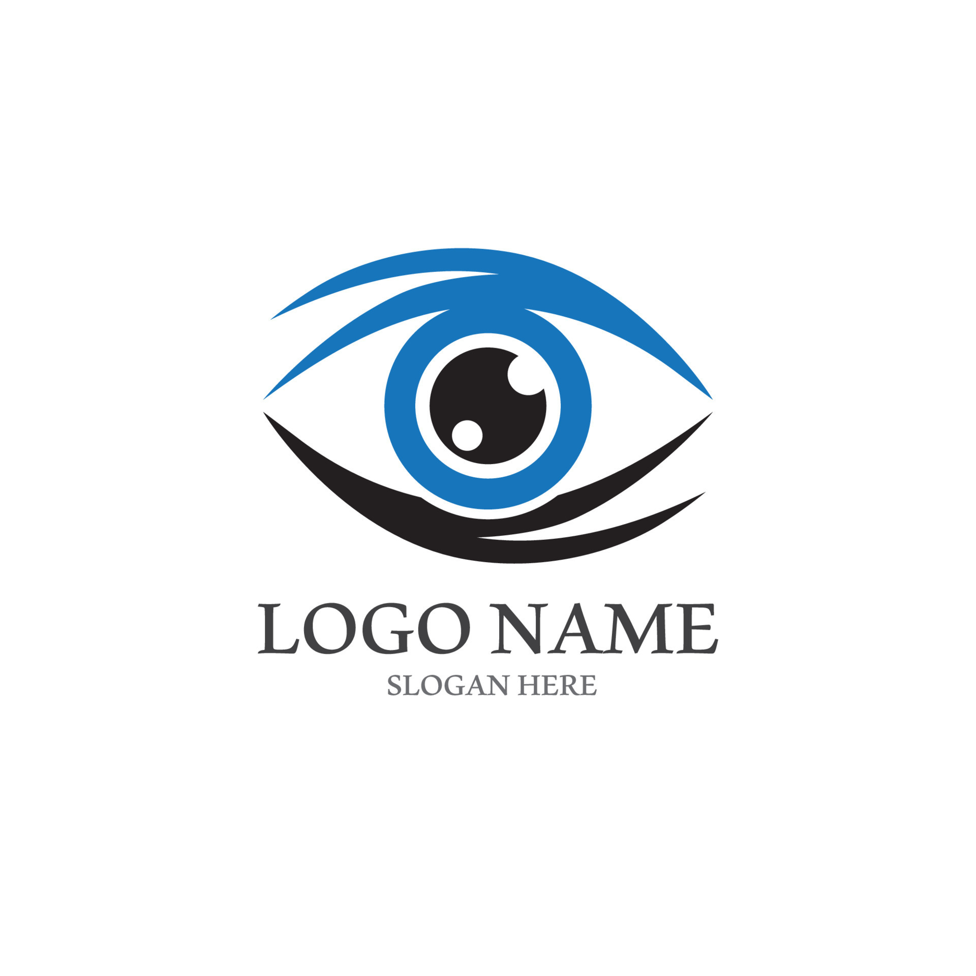 Eye care vector logo design 14417235 Vector Art at Vecteezy