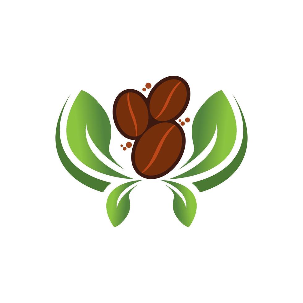 Ilustración de vector de icono de grano de café