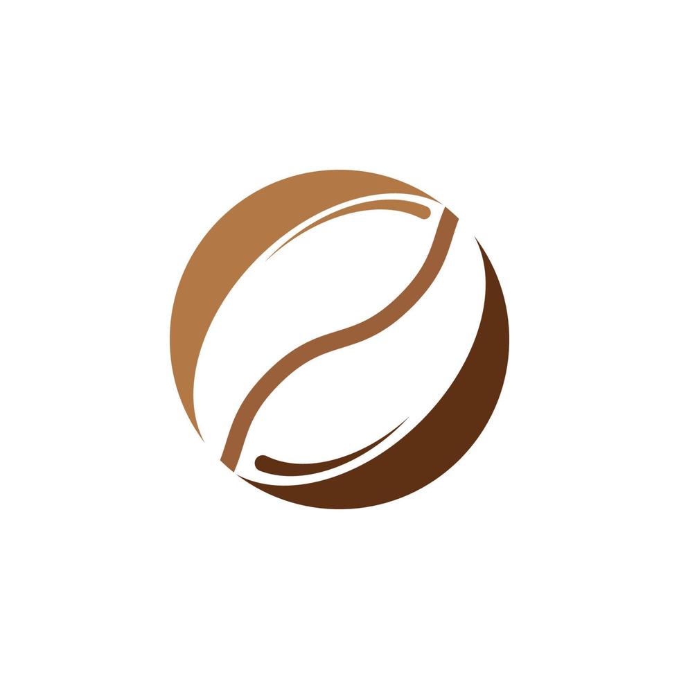 Ilustración de vector de icono de grano de café