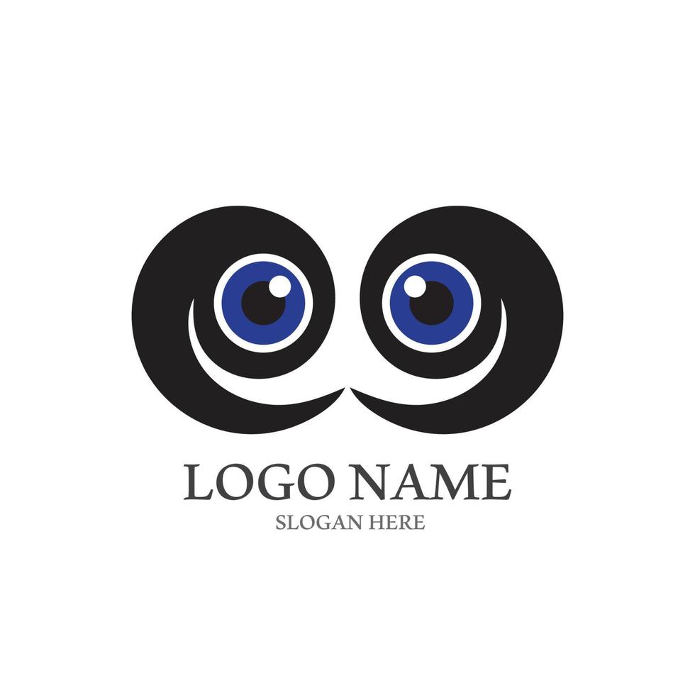 Eye care vector logo design