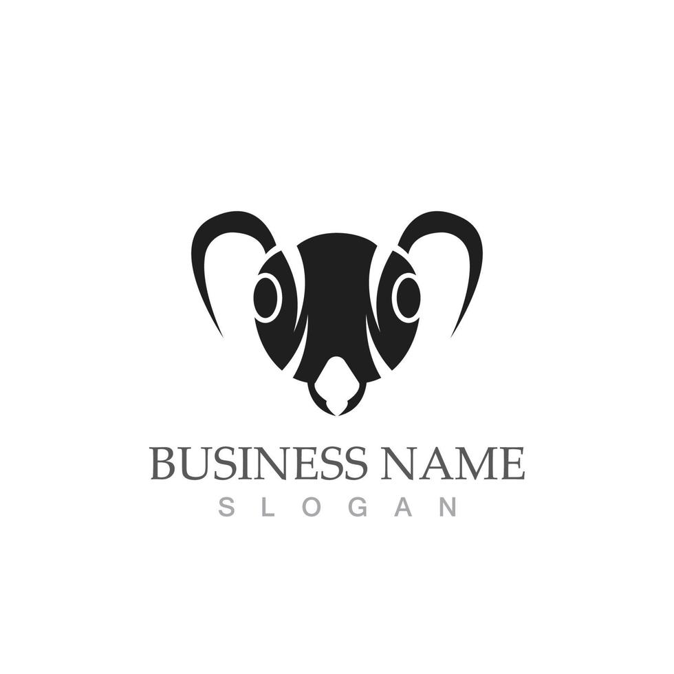 Ant logo template vector illustration design