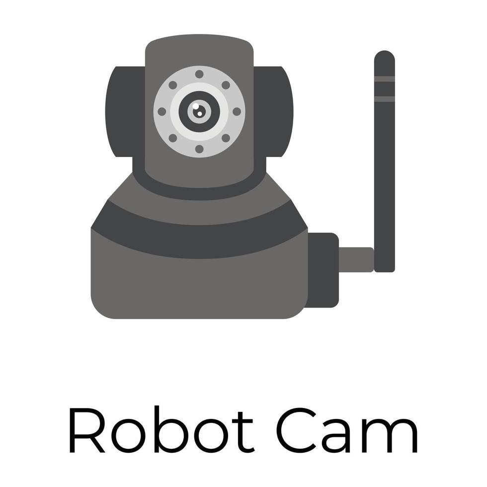 Trendy Robot Cam vector