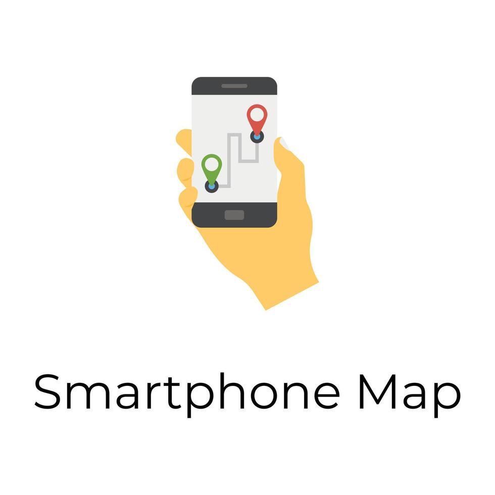 Trendy Smartphone app vector