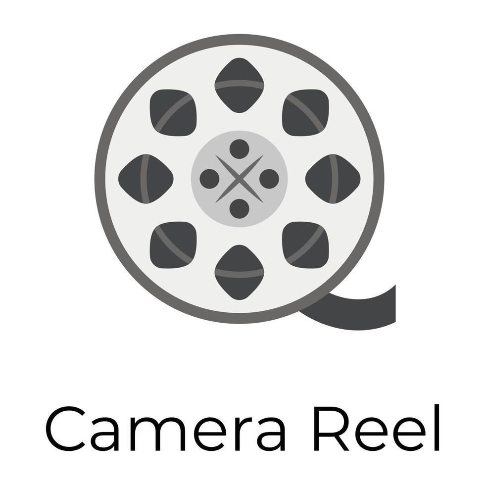 Trendy Camera Reel vector