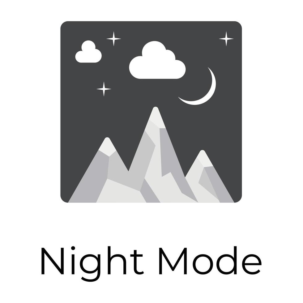 Trendy Night mode vector