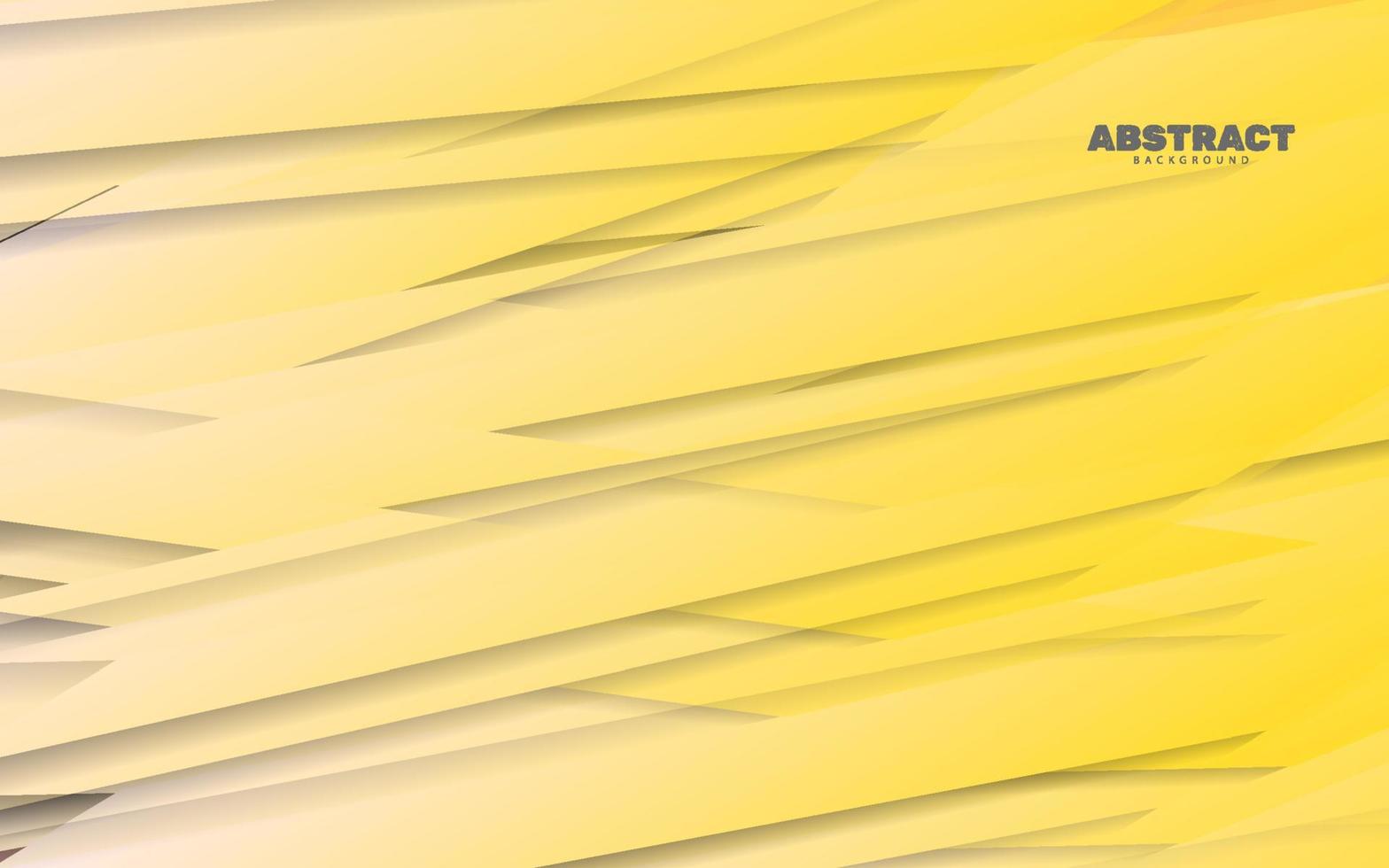 Abstract papercut yellow color background vector