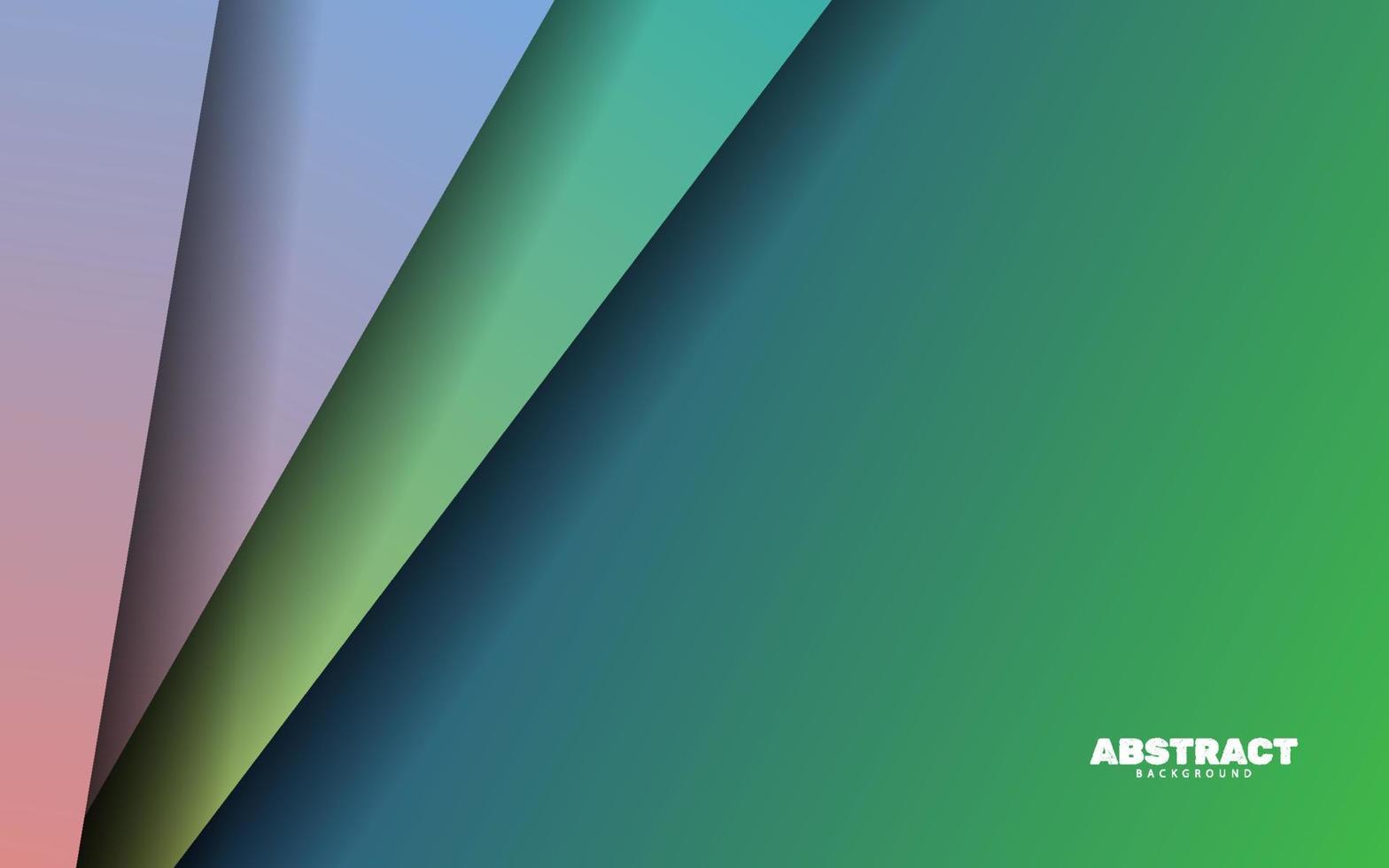 Abstract overlap papercut multicolor background vector