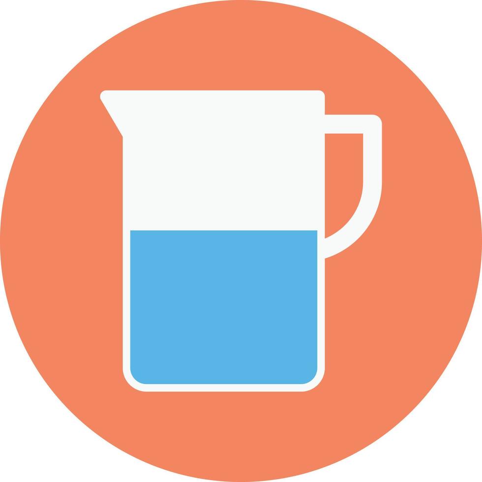 ilustración de vector de jarra de agua en un fondo. símbolos de calidad premium. iconos vectoriales para concepto y diseño gráfico.