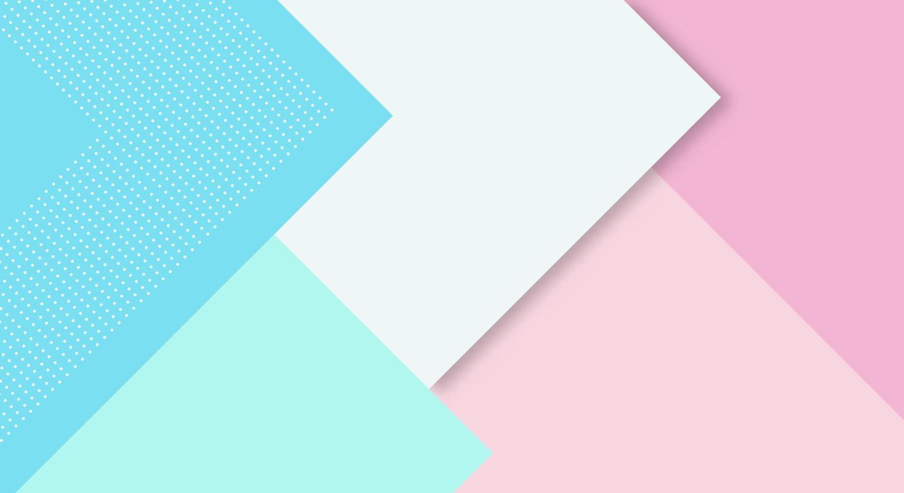 Abstract Paper Colorful Background with Memphis Papercut Style and Pastel Color for Wallpaper vector