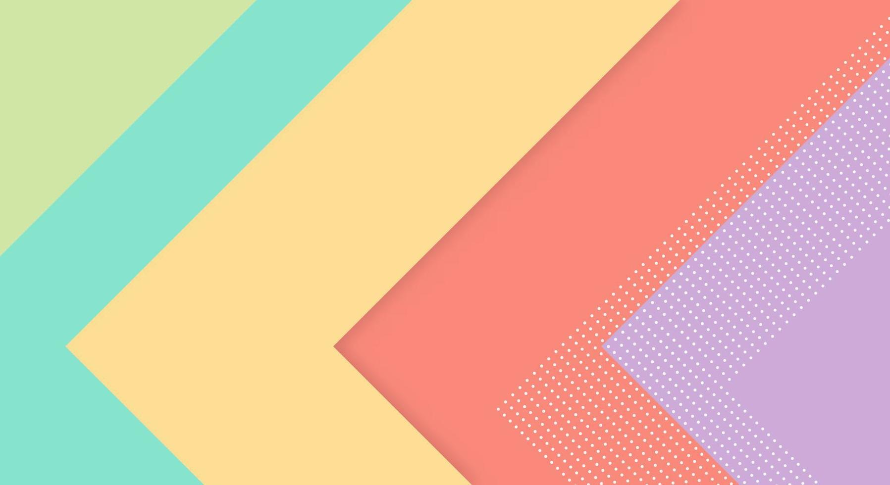 Abstract Paper Colorful Background with Memphis Papercut Style and Pastel Color for Wallpaper vector