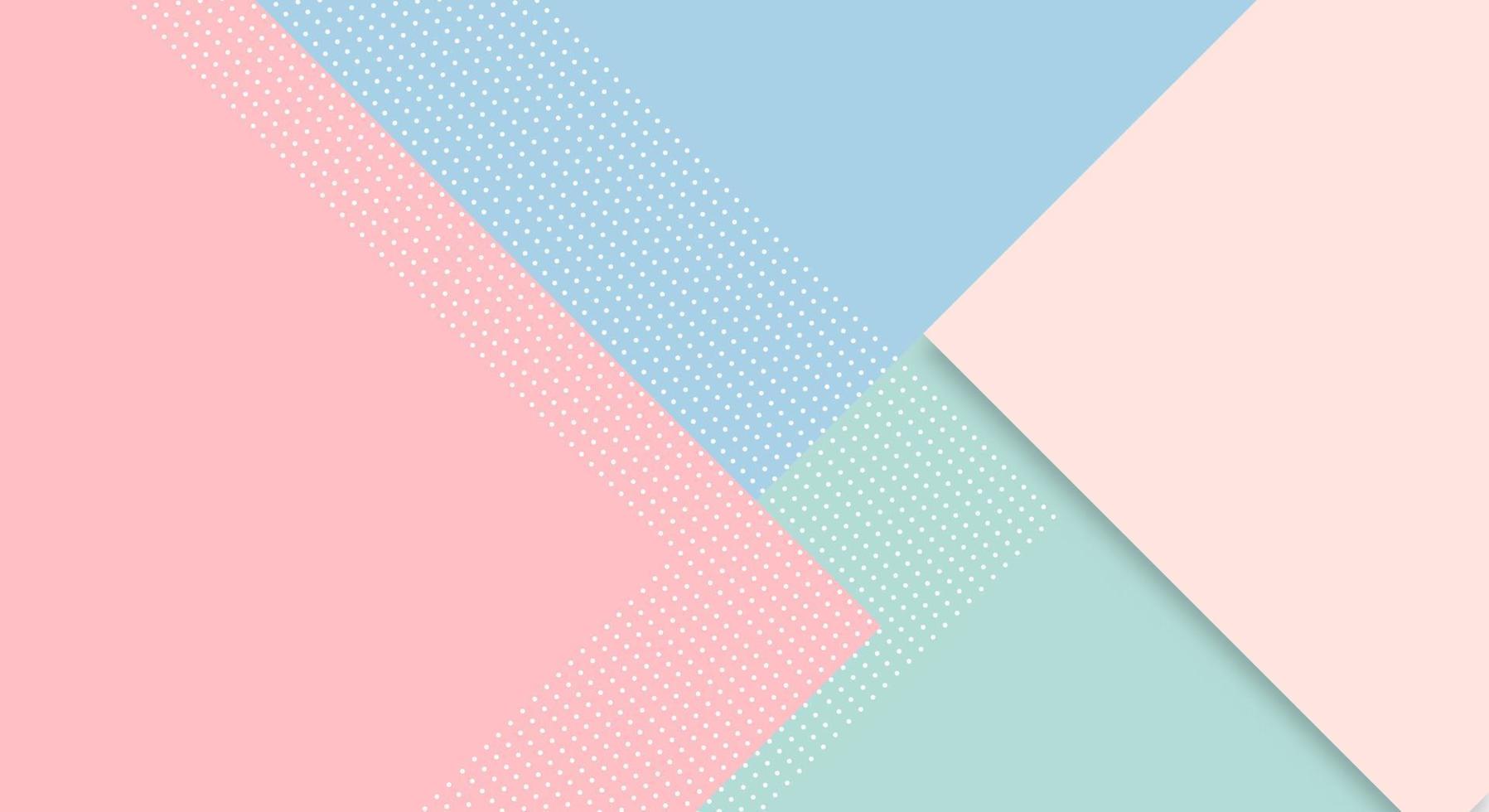 Abstract Paper Colorful Background with Memphis Papercut Style and Pastel Color for Wallpaper vector