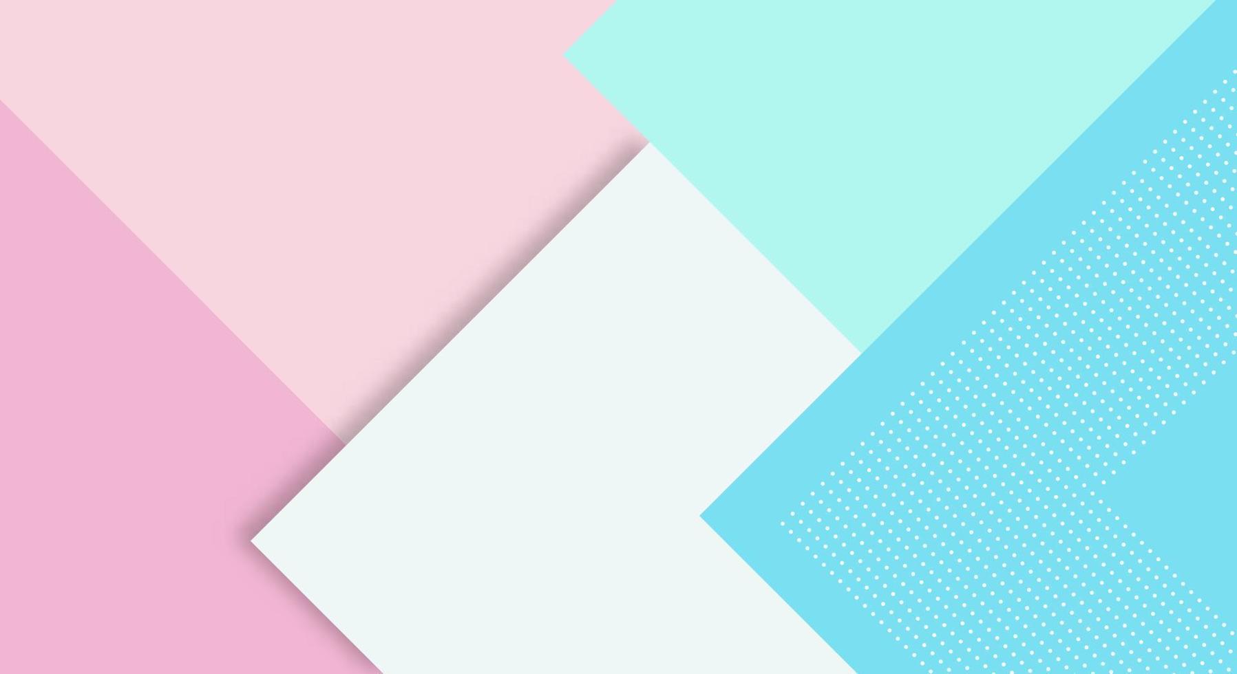 Abstract Paper Colorful Background with Memphis Papercut Style and Pastel Color for Wallpaper vector