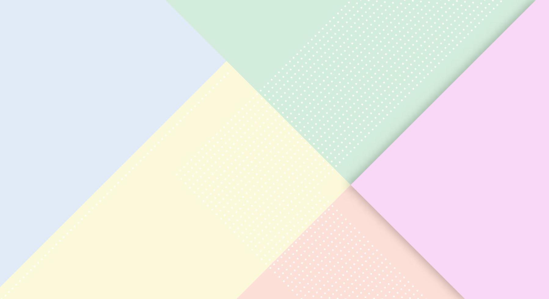 Abstract Paper Colorful Background with Memphis Papercut Style and Pastel Color for Wallpaper vector