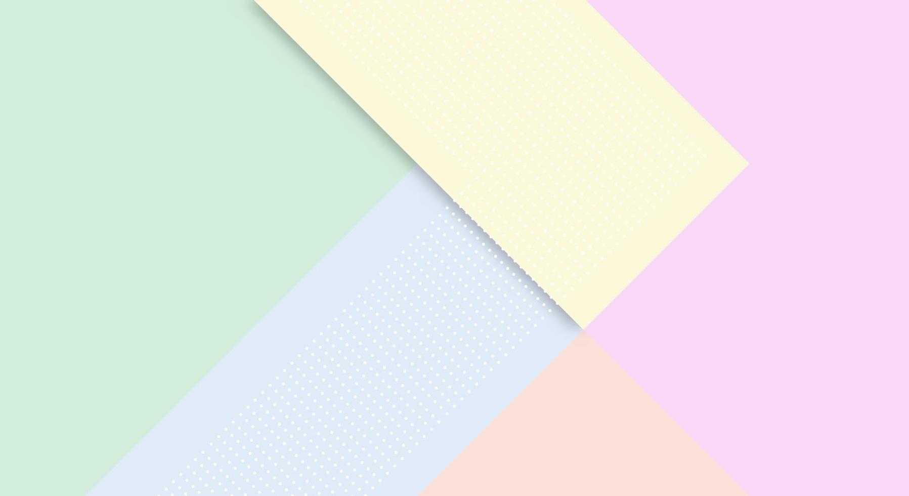 Abstract Paper Colorful Background with Memphis Papercut Style and Pastel Color for Wallpaper vector