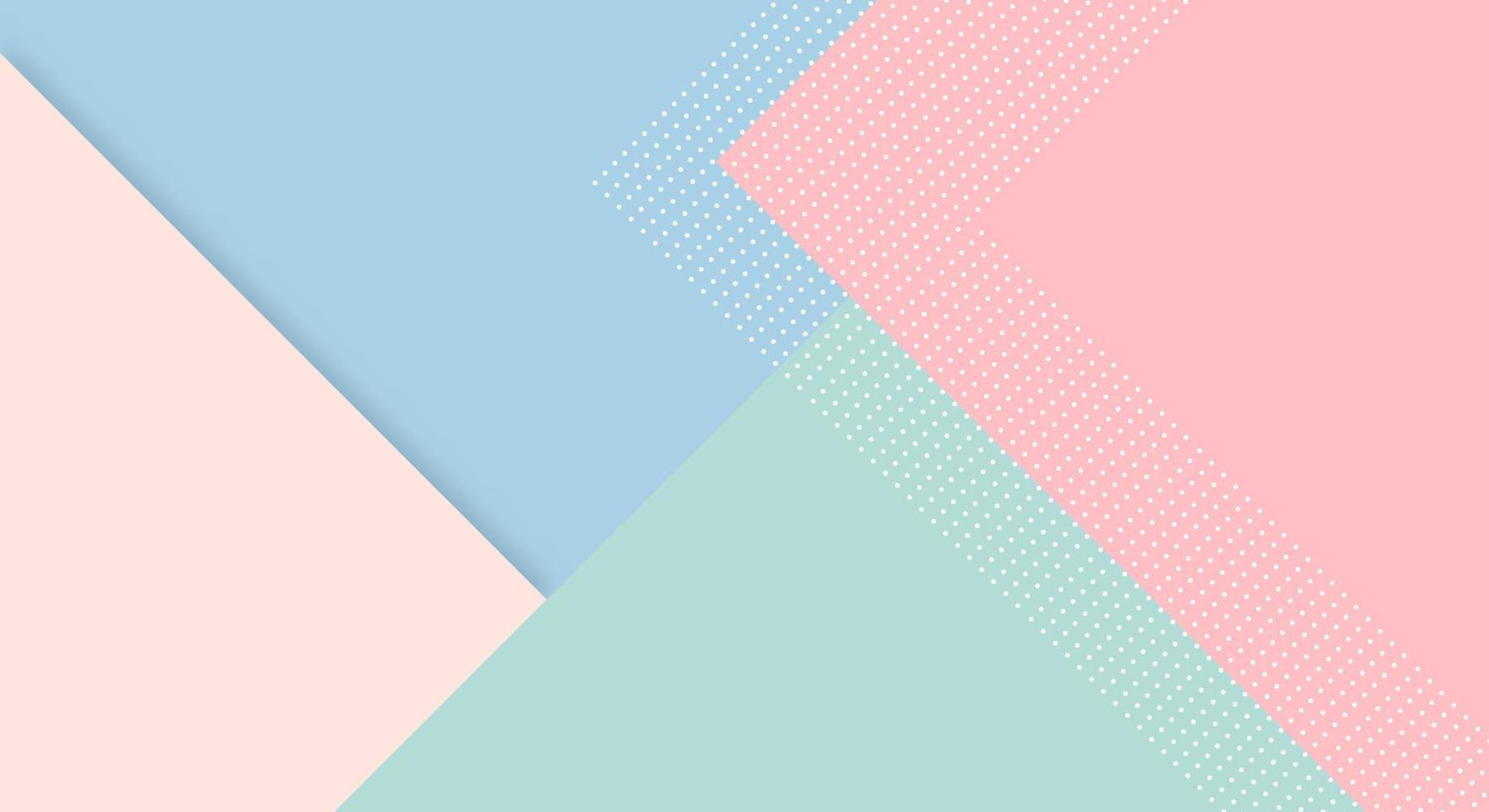 Abstract Paper Colorful Background with Memphis Papercut Style and Pastel Color for Wallpaper vector
