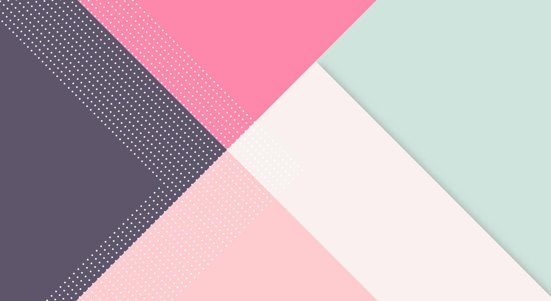 Abstract Paper Colorful Background with Memphis Papercut Style and Pastel Color for Wallpaper vector