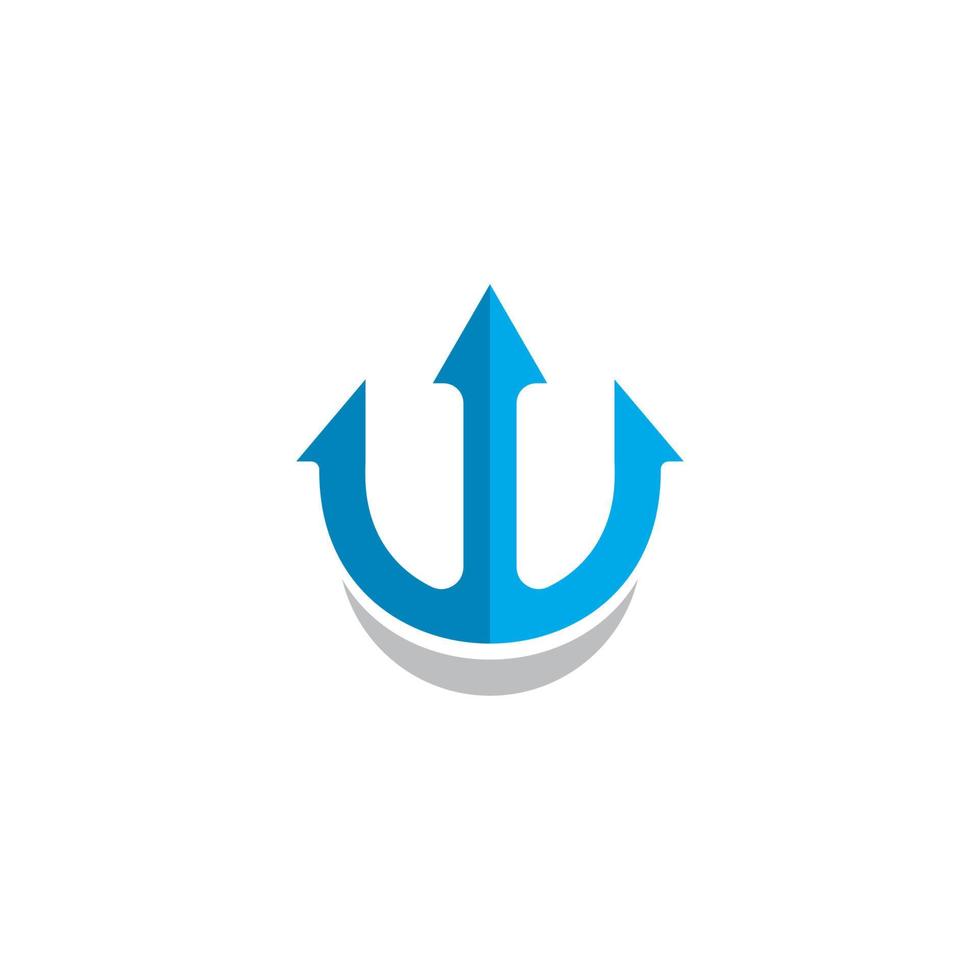 Trident Logo Template vector icon illustration