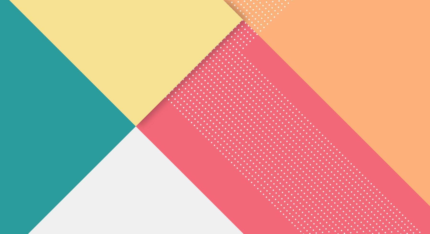 Abstract Paper Colorful Background with Memphis Papercut Style and Pastel Color for Wallpaper vector