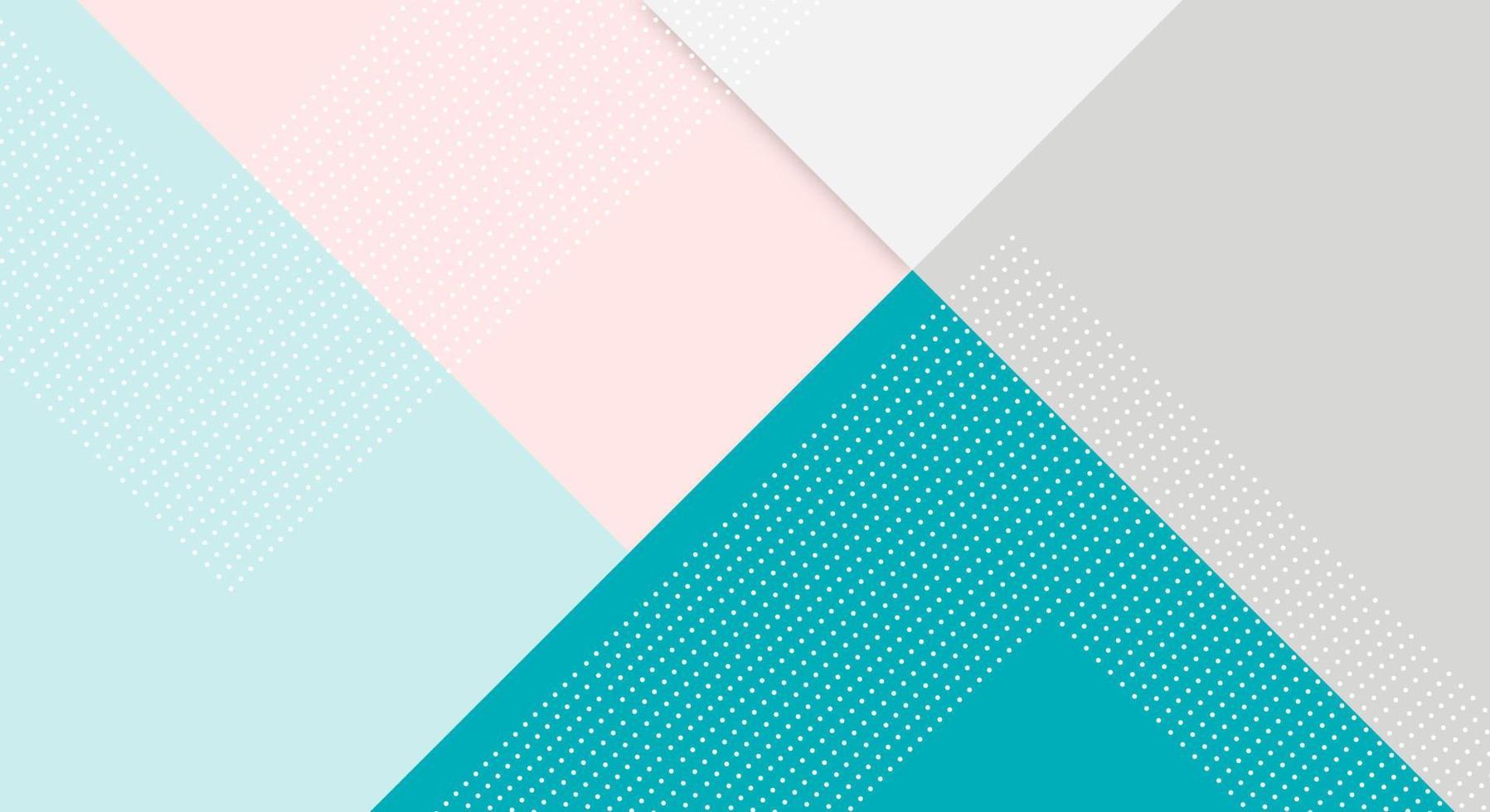 Abstract Paper Colorful Background with Memphis Papercut Style and Pastel Color for Wallpaper vector