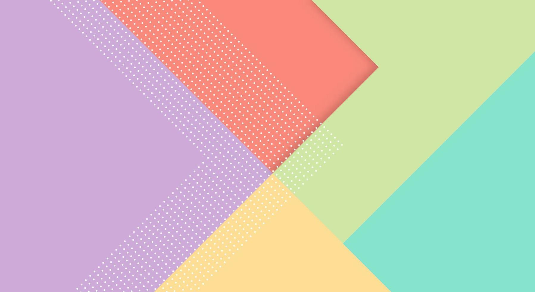 Abstract Paper Colorful Background with Memphis Papercut Style and Pastel Color for Wallpaper vector