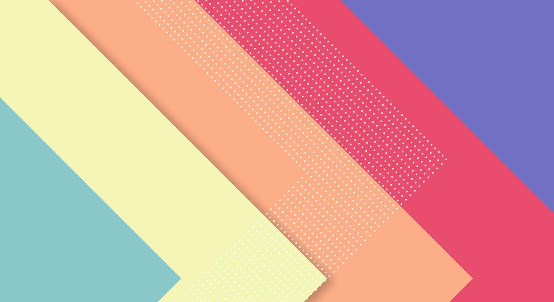 Abstract Paper Colorful Background with Memphis Papercut Style and Pastel Color for Wallpaper vector