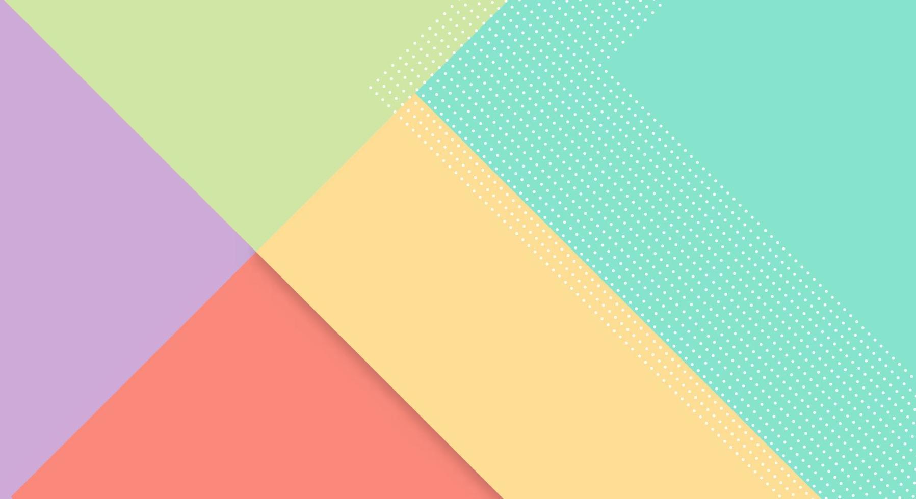 Abstract Paper Colorful Background with Memphis Papercut Style and Pastel Color for Wallpaper vector