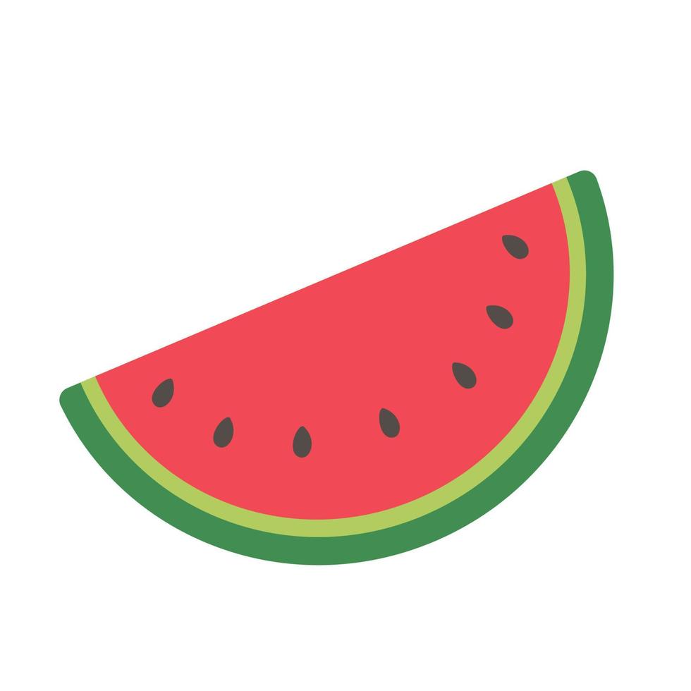 Red watermelon. Sweet fruit for health. Gives freshness during summer vector