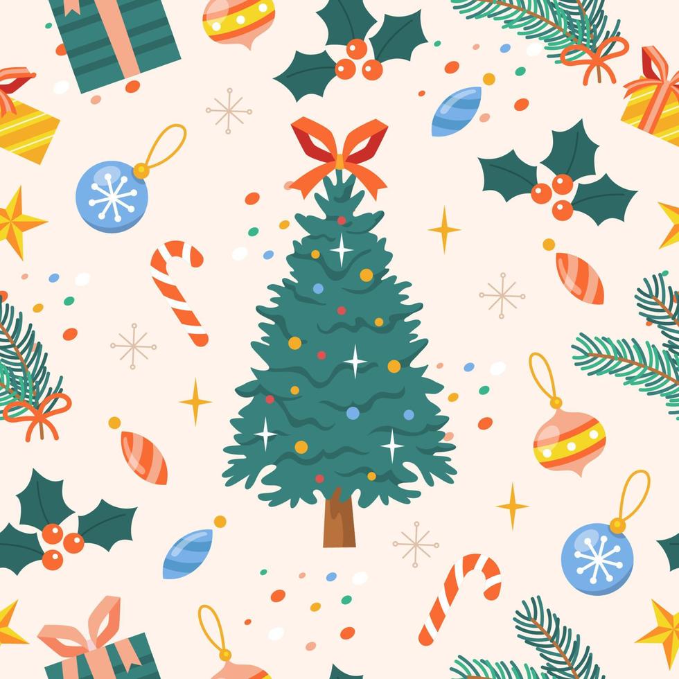 Christmas Theme Seamless Pattern vector
