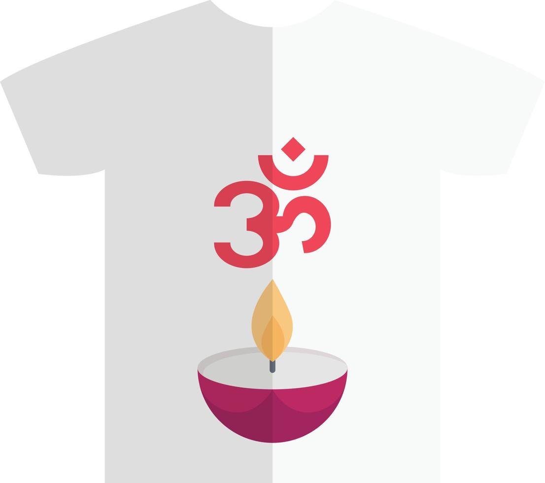 ilustración de vector de camisa diwali en un fondo. símbolos de calidad premium. iconos vectoriales para concepto y diseño gráfico.