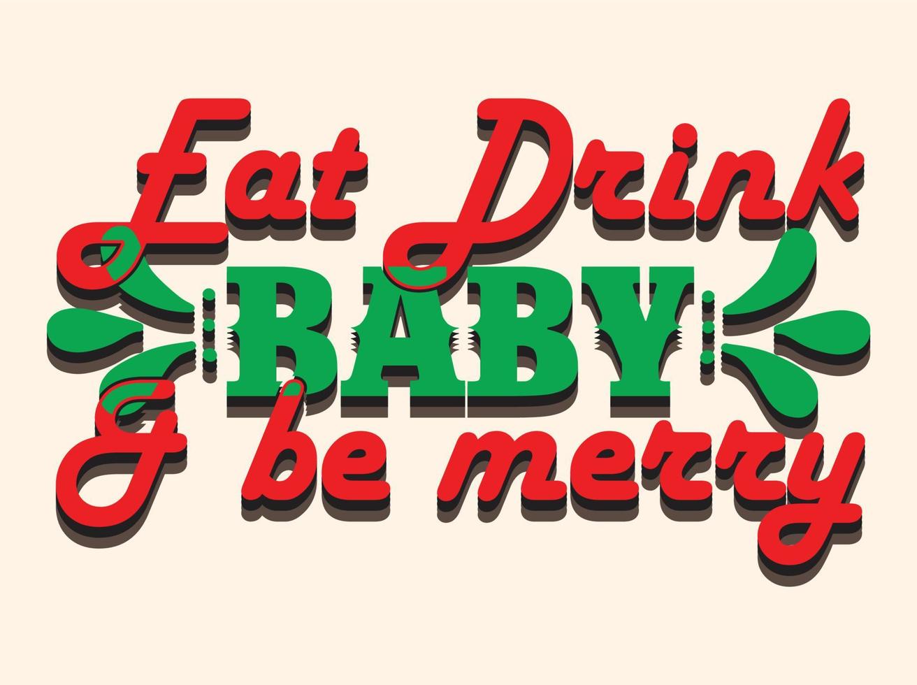 Christmas Graphic T-shirt Design Vector. santa, merry, sweater, ugly, pattern, gift, card, party vector