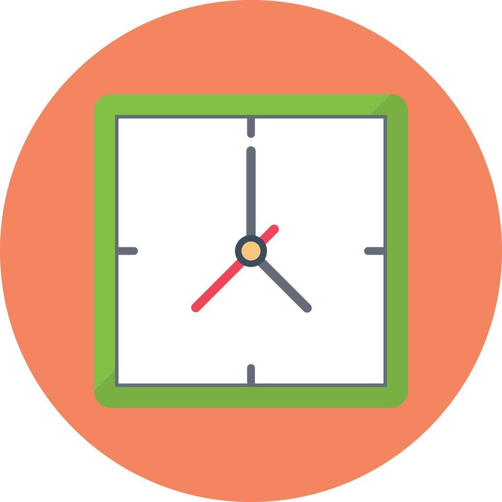 ilustración de vector de reloj en un fondo. símbolos de calidad premium. iconos vectoriales para concepto y diseño gráfico.