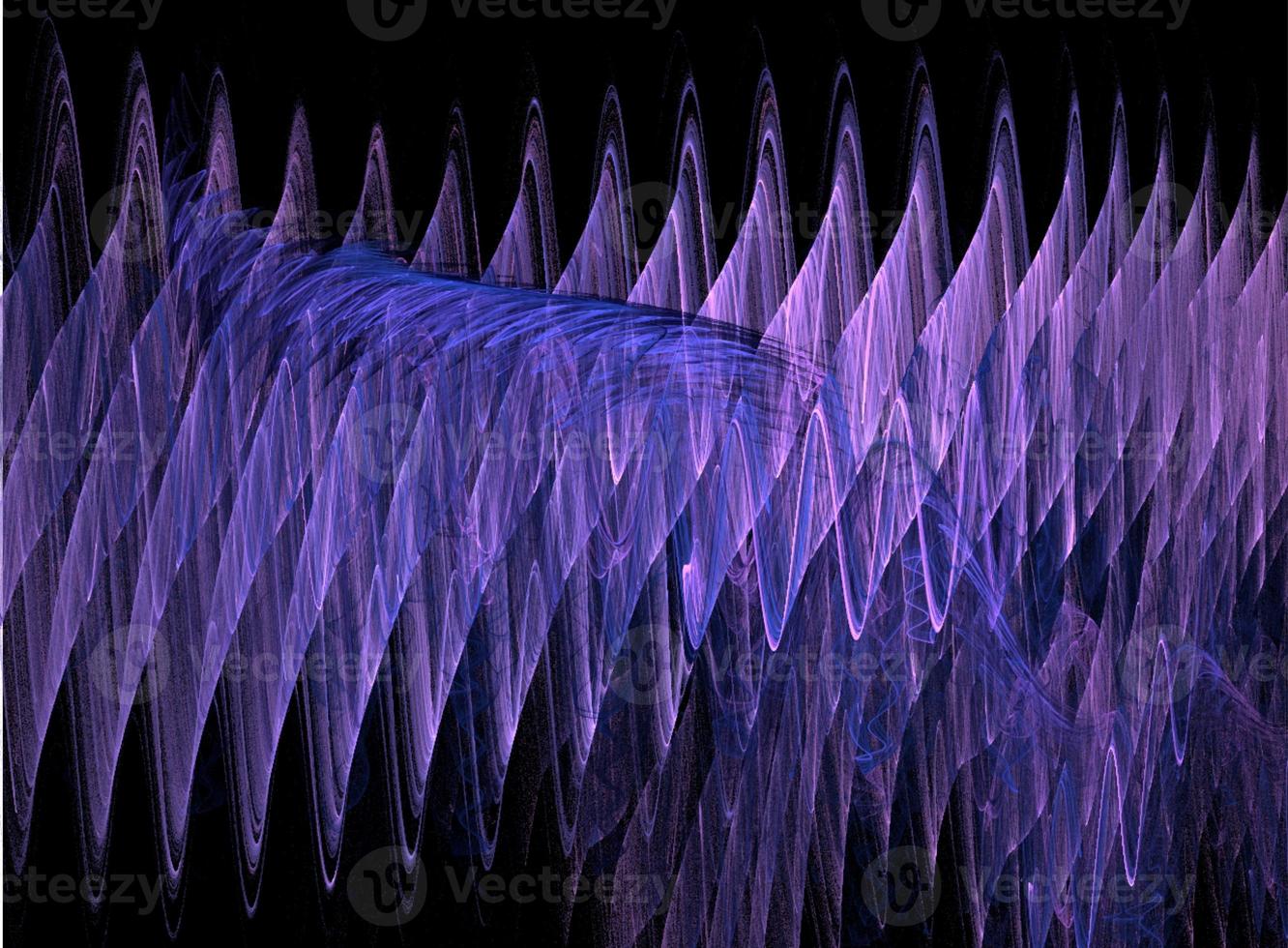 purple geometric graphic pattern on black background photo