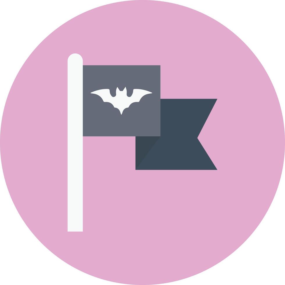 Ilustración de vector de bandera de murciélago en un fondo. Símbolos de calidad premium. Iconos vectoriales para concepto y diseño gráfico.