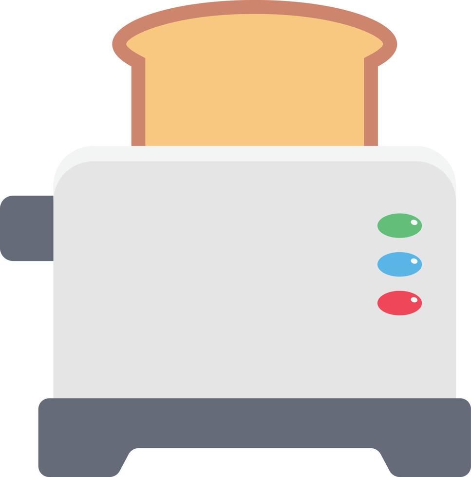 ilustración de vector de tostadora en un fondo. símbolos de calidad premium. iconos vectoriales para concepto y diseño gráfico.