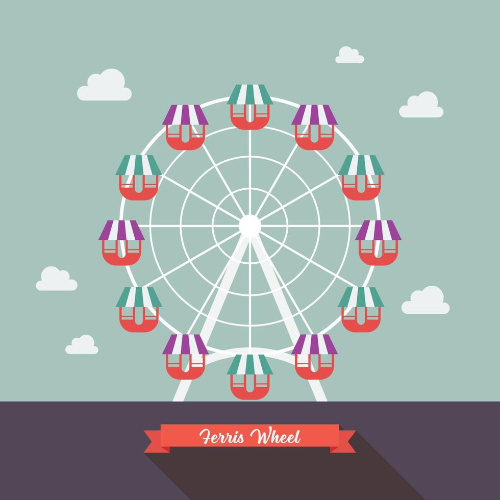 Carnival Ferris Wheel vector