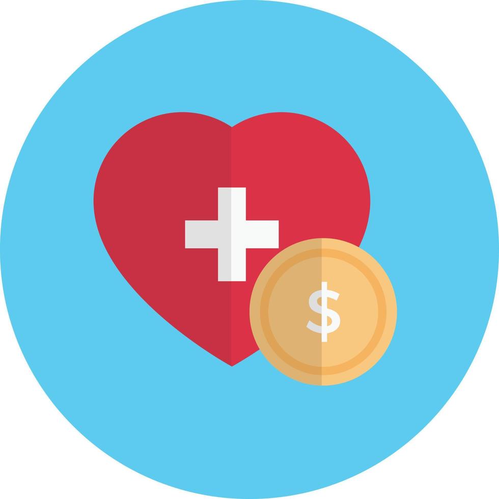 health dollar vector illustration on a background.Premium quality symbols.vector icons for concept and graphic design.