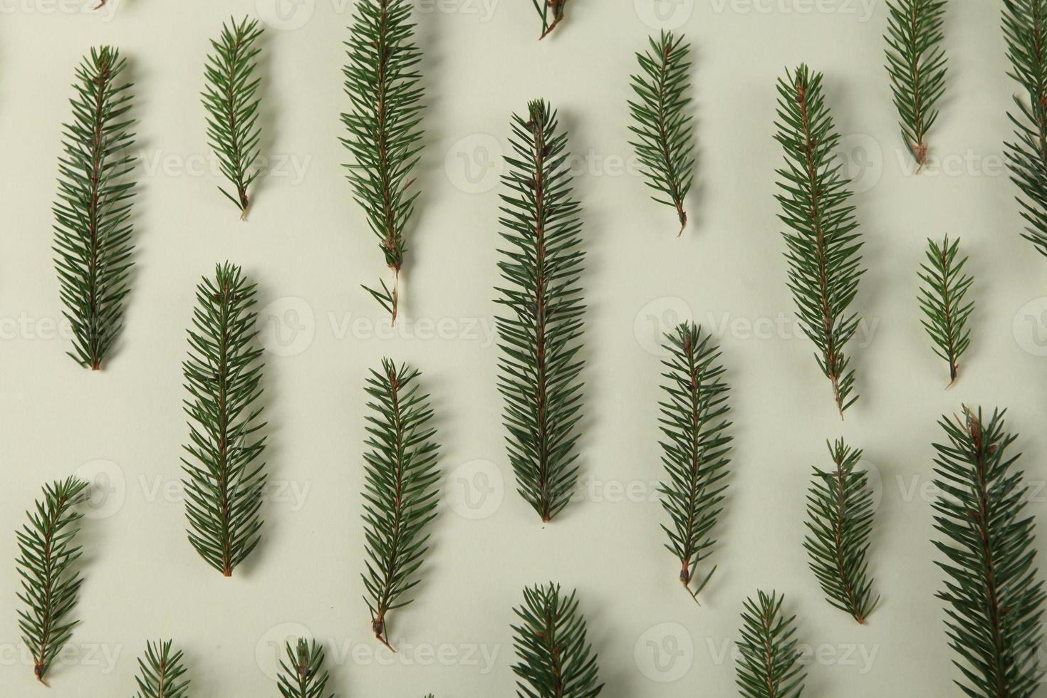 New Year's Eve background with fir branch and cones. Christmas and New Year holidays composition of pine tree branches. Happy New Year 2023 photo