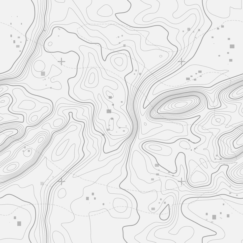 Seamless vector topographic map background. Line topography map seamless pattern. Contour background geographic grid. Mountain hiking trail over terrain. Seamless wavy pattern.