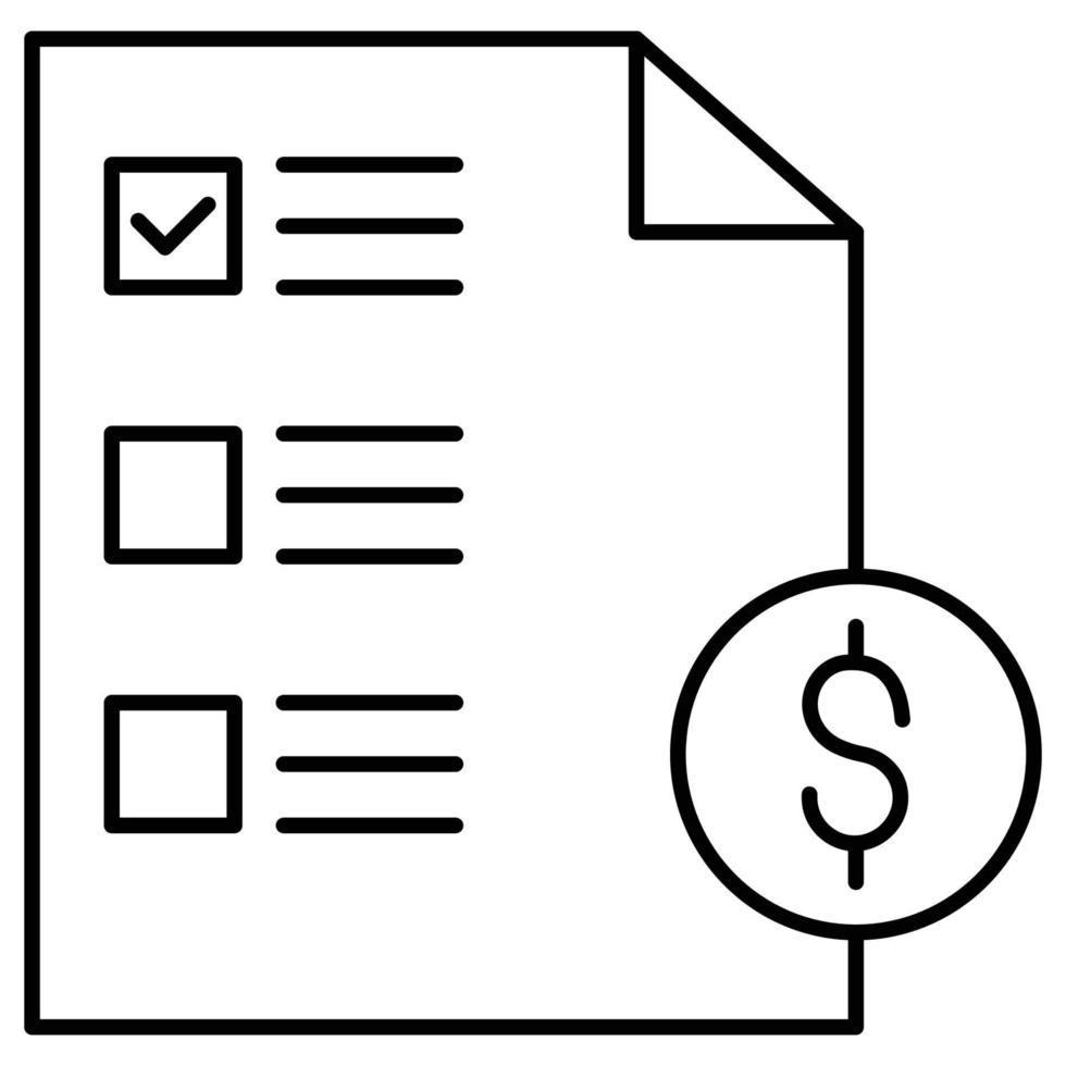 Invoice which can easily edit or modify vector